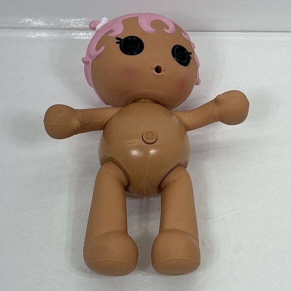 Lalaloopsy Baby Diaper Surprise Doll Full Size Pink Hair Black Button Eyes 2014 - Picture 6 of 11